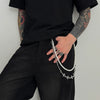 Men's Metal Handmade Hiphop Niche Waist Chain With Cross Crown Roman Numerals Pattern