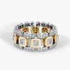 Men's Modern Rose Gold Color Geometric Metal Ring With Electroplated Finish Simple Fashion Engagement Jewelry