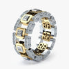 Men's Modern Rose Gold Color Geometric Metal Ring With Electroplated Finish Simple Fashion Engagement Jewelry