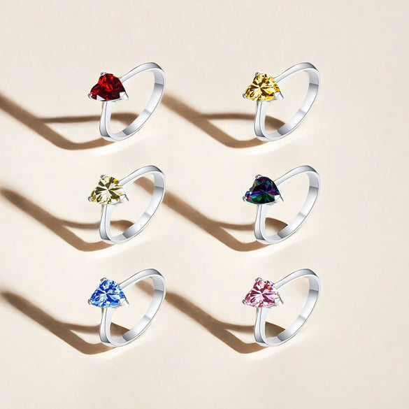 Men's Moissanite Sterling Silver Ring With Round Shape