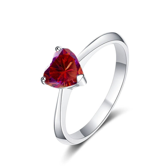 Men's Moissanite Sterling Silver Ring With Round Shape