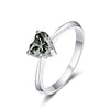 Men's Moissanite Sterling Silver Ring With Round Shape
