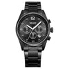 Men's Multifunctional Alloy Watch Luminous Waterproof Quartz Round Dial