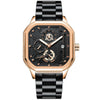 Men's Multifunctional Luminous Waterproof Sport Watch With Alloy Case Stainless Steel Strap And Square Dial