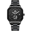 Men's Multifunctional Luminous Waterproof Sport Watch With Alloy Case Stainless Steel Strap And Square Dial