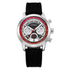 Men's Multifunctional Sports Watch Alloy Case Stainless Steel Clasp Silicone Strap Quartz Movement Round Dial