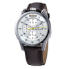 Men's Multifunctional Waterproof Luminous Watch Alloy Case Leather Canvas Strap Round Dial