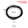 Men's Multilayer Woven Cord Cross Geometric Bracelet Jewelry