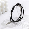 Men's Multilayer Woven Cord Cross Geometric Bracelet Jewelry