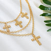 Men's Multilayered Gold Crossbody Body Chains Fashion Accessory