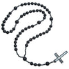 Men's Necklace Religious Cross Pendant Alloy Tiger Eye Stone Handmade Cotton Thread Jewelry