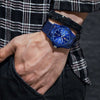Men's Nylon Woven Strap Quartz Watch Round Alloy Case Stainless Steel Buckle Pointer Display Luminous Sports Leisure Watch