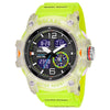 Men's Outdoor Sports Multifunctional Waterproof Watch With Pu Strap And Resin Case Round Dial
