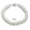 Men's Pearl O Chain Necklace With Geometric Style Handmade Alloy Pendant