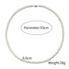 Men's Personality Geometric Handmade Pearl Alloy Necklace