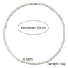Men's Personality Geometric Handmade Pearl Alloy Necklace