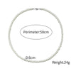 Men's Personality Geometric Handmade Pearl Alloy Necklace