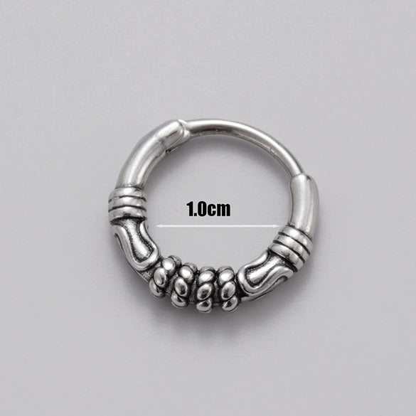 Men's Piercing Earrings Stainless Steel Cast Fashion Retro
