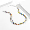Men's Plastic Resin Geometric Beaded Necklace Set