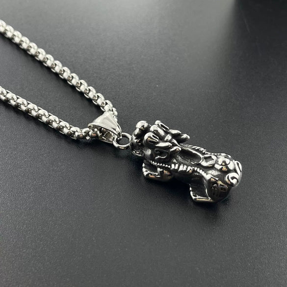 Men's Punk Retro Constellation Pendant Necklace Titanium Steel Hip Hop Fashion Casting And Polishing Jewelry Stainless Steel