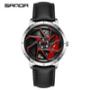Men's Quartz Watch Alloy Case Mineral Strengthened Glass Mirror Steel Belt Round Dial Business Style