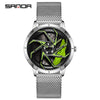 Men's Quartz Watch Alloy Case Mineral Strengthened Glass Mirror Steel Belt Round Dial Business Style