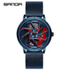 Men's Quartz Watch Alloy Case Mineral Strengthened Glass Mirror Steel Belt Round Dial Business Style