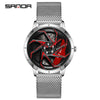 Men's Quartz Watch Alloy Case Mineral Strengthened Glass Mirror Steel Belt Round Dial Business Style