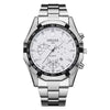 Men's Quartz Watch Alloy Case Round Dial Business Style Waterproof Luminous