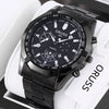 Men's Quartz Watch Alloy Case Round Dial Business Style Waterproof Luminous