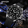 Men's Quartz Watch Alloy Case Silicone Strap Round Dial Leisure Style
