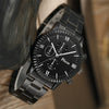 Men's Quartz Watch Alloy Case Stainless Steel Strap Round Dial Sporty Fashion Casual Bracelet Set