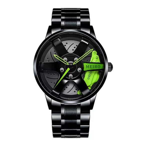 Men's Quartz Watch Alloy Case Steel Band Round Dial Leisure Style