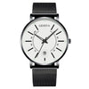 Men's Quartz Watch Alloy Iron Stainless Steel Ordinary Glass Mirror Round Leisure Ultrathin Life Waterproof