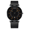 Men's Quartz Watch Alloy Iron Stainless Steel Ordinary Glass Mirror Round Leisure Ultrathin Life Waterproof