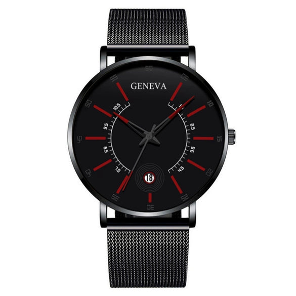 Men's Quartz Watch Alloy Iron Stainless Steel Ordinary Glass Mirror Round Leisure Ultrathin Life Waterproof