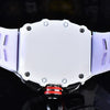 Men's Quartz Watch Barrel Shaped Dial Multifunctional Pointer And Number Display Metal Case Silicone Strap Casual Wristwatch