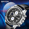 Men's Quartz Watch Zinc Alloy Case Mineral Strengthened Glass Mirror Belt Strap Stainless Steel Clasp Round Dial Business Style