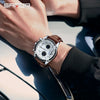 Men's Quartz Watch Zinc Alloy Case Mineral Strengthened Glass Mirror Belt Strap Stainless Steel Clasp Round Dial Business Style
