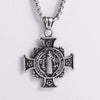 Men's Retro Hip Hop Stainless Steel Pendant Necklace With Doll Pattern And Electroplating Design