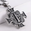 Men's Retro Hip Hop Stainless Steel Pendant Necklace With Doll Pattern And Electroplating Design