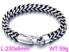 Men's Retro Hiphop Style Titanium Steel Woven Rope Bracelet With Geometric Pattern And Electroplating Treatment