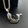 Men's Retro Jewelry Stainless Steel Necklace With Doll Pattern And Polishing Treatment
