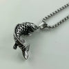 Men's Retro Jewelry Stainless Steel Necklace With Doll Pattern And Polishing Treatment