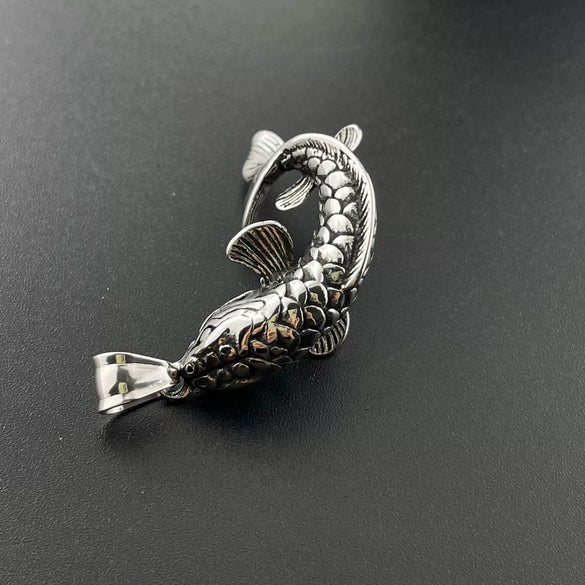 Men's Retro Jewelry Stainless Steel Necklace With Doll Pattern And Polishing Treatment