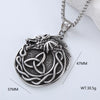 Men's Retro Punk Street Fashion Long Stainless Steel Necklace With Geometric Pattern And Polishing Treatment
