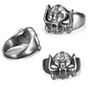 Men's Retro Skull Titanium Steel Ring With Electroplated Stainless Steel Personality Design