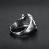 Men's Retro Skull Titanium Steel Ring With Electroplated Stainless Steel Personality Design