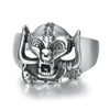 Men's Retro Skull Titanium Steel Ring With Electroplated Stainless Steel Personality Design