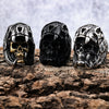 Men's Retro Stainless Steel Skull Ring With Animal Zodiac Motif And Personality Design Fine Craftsmanship Wholesale Fashion Jewelry